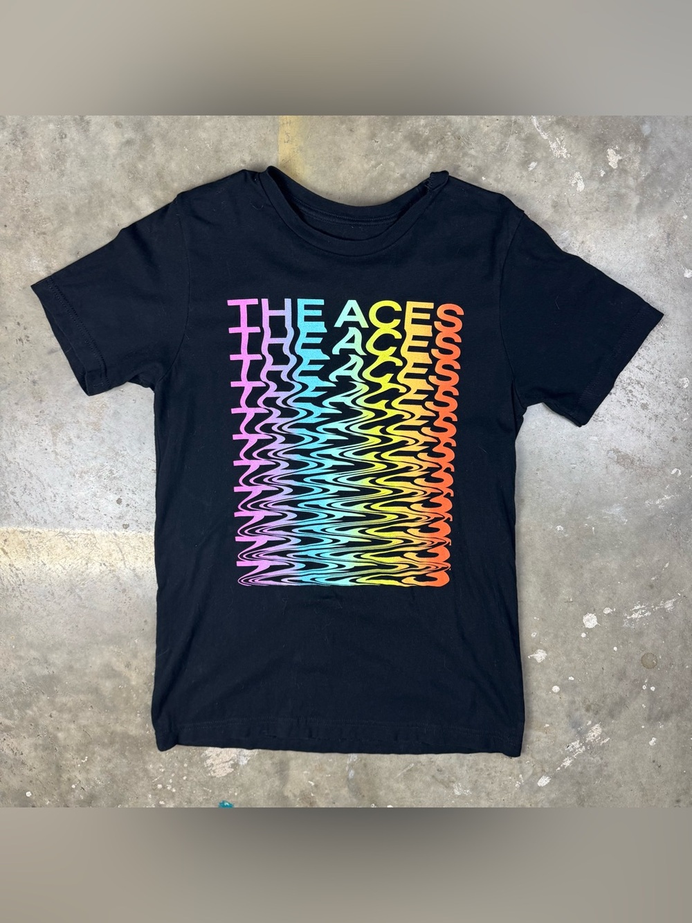The Aces T-Shirt Size Medium Band Tee Alternative Rock Indie Pop New Wave Grunge